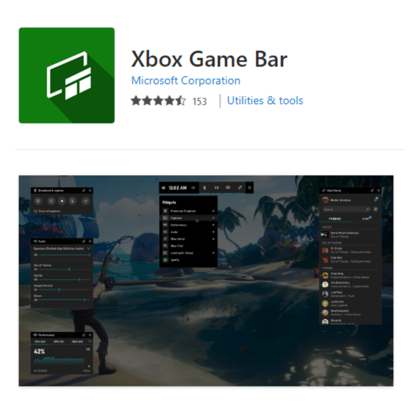 Xbox Game Bar
